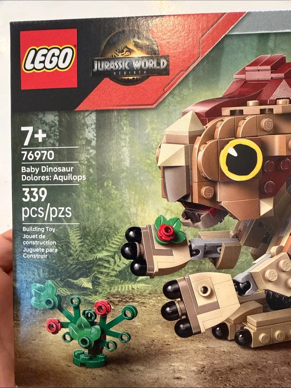 NWT LEGO Jurassic World Baby Dinosaur Dolores Aquilips Building Set